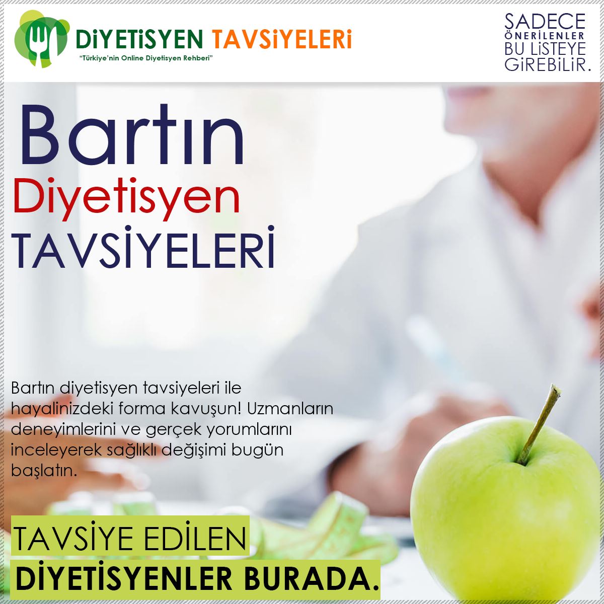 Bartın Diyetisyen Tavsiyeleri