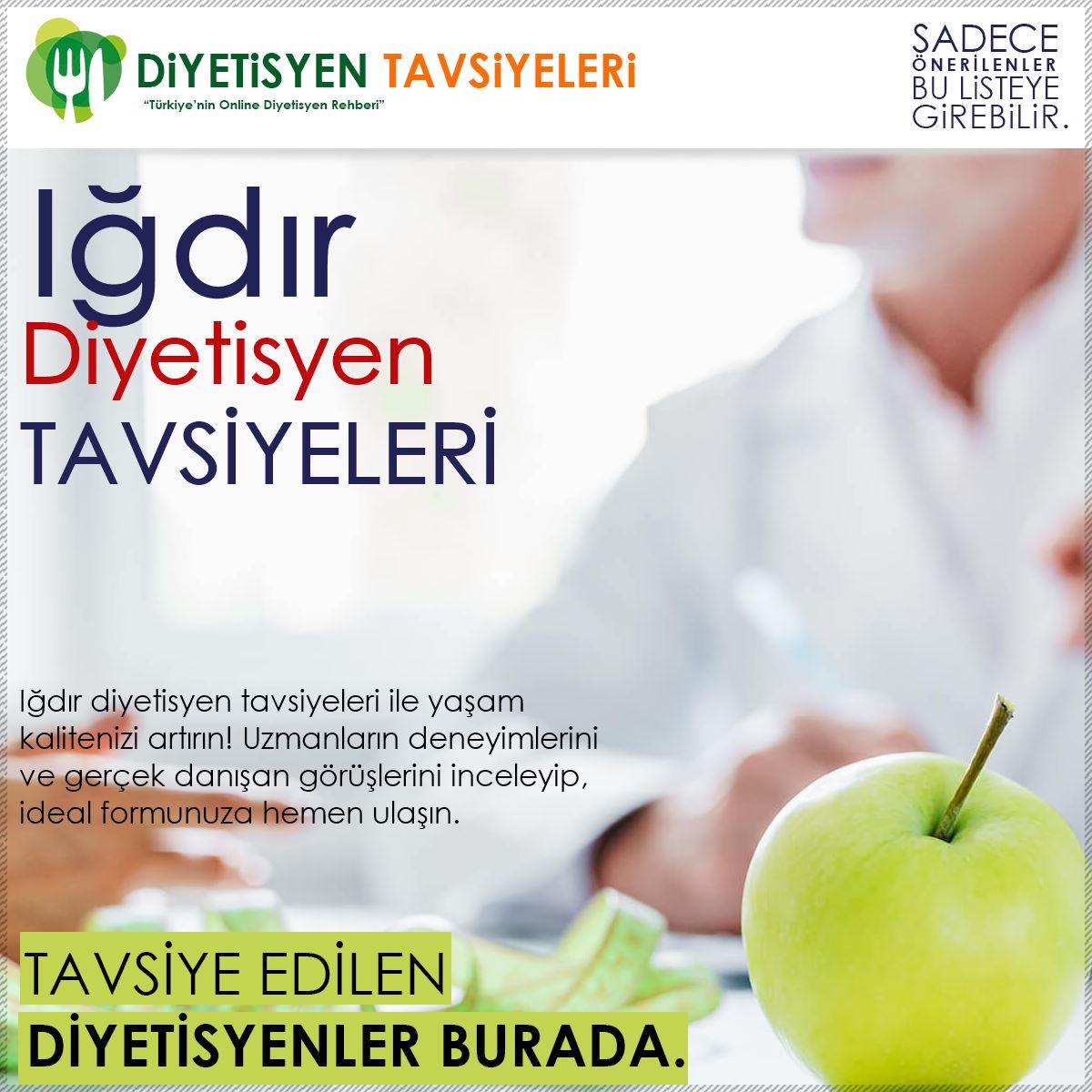 Iğdır Diyetisyen Tavsiyeleri