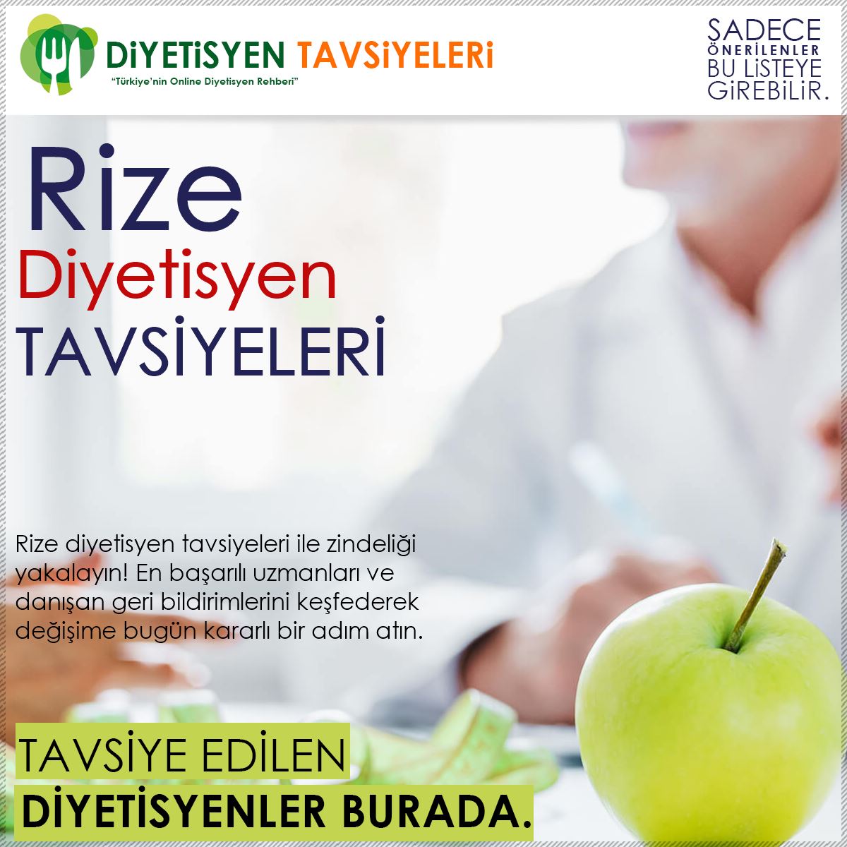 Rize Diyetisyen Tavsiyeleri