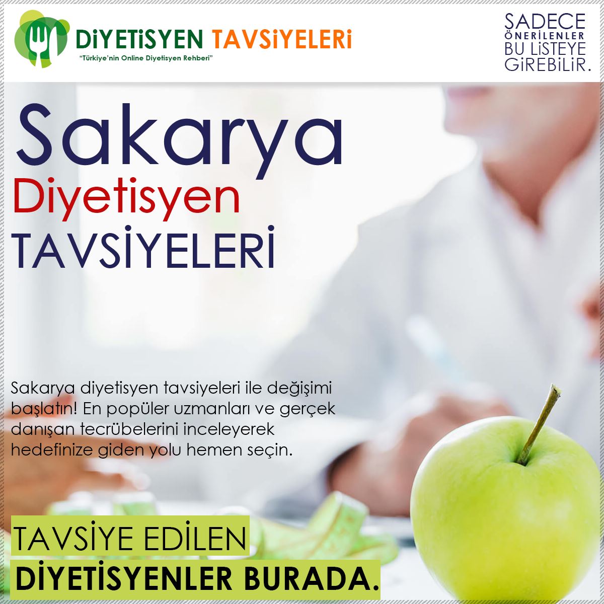 Sakarya Diyetisyen Tavsiyeleri