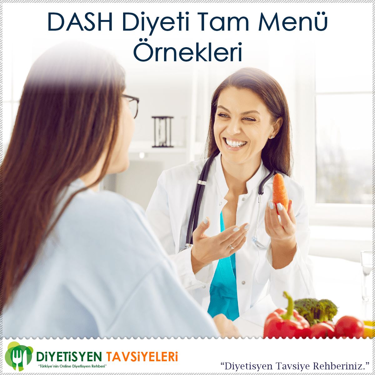 DASH Diyeti Tam Menü Örnekleri : Kapak Görseli