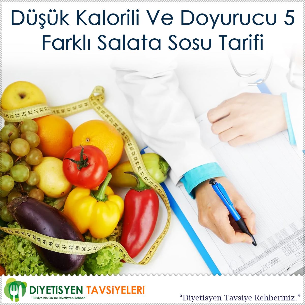 Düşük Kalorili Ve Doyurucu 5 Farklı Salata Sosu Tarifi