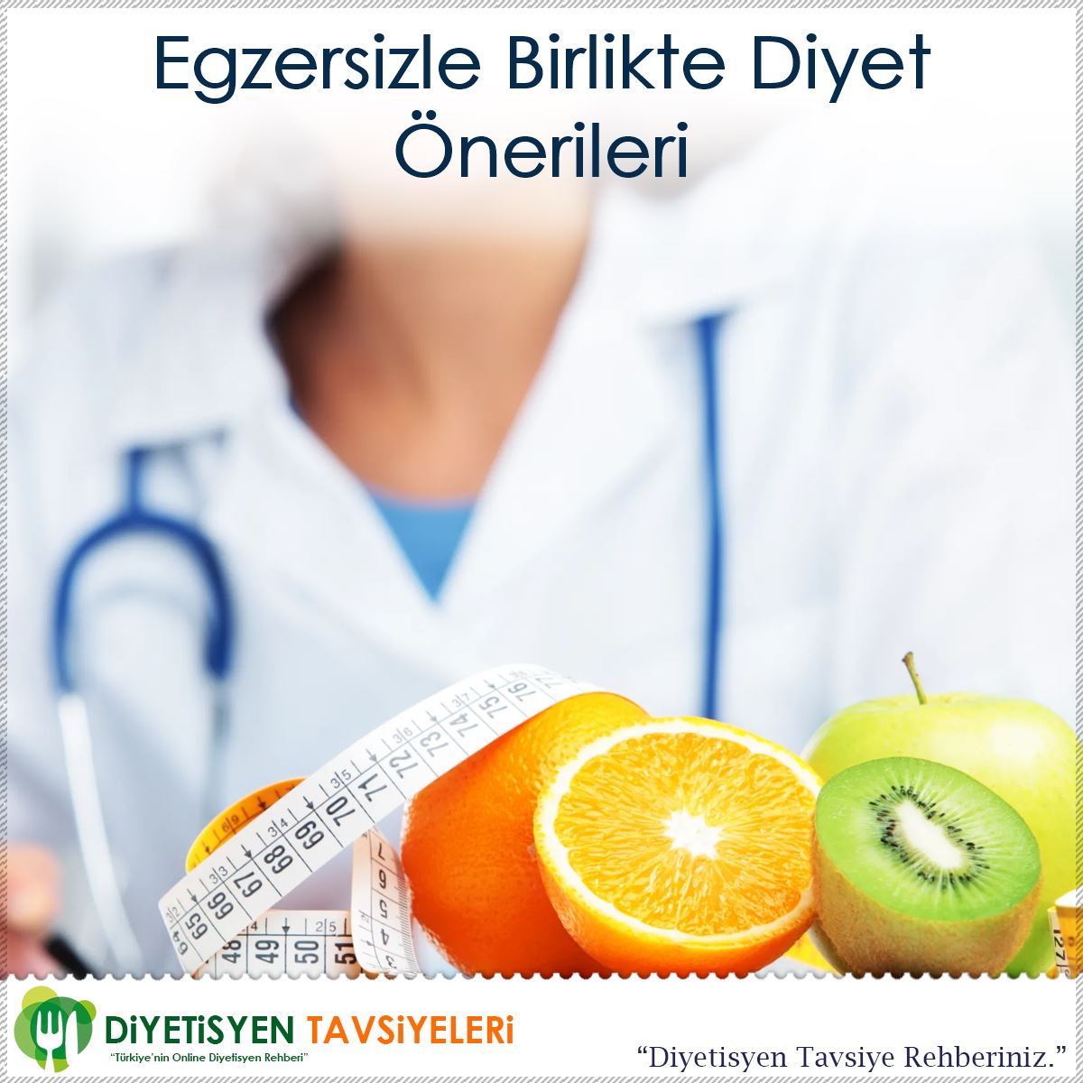 Egzersizle Birlikte Diyet Önerileri : Kapak Görseli