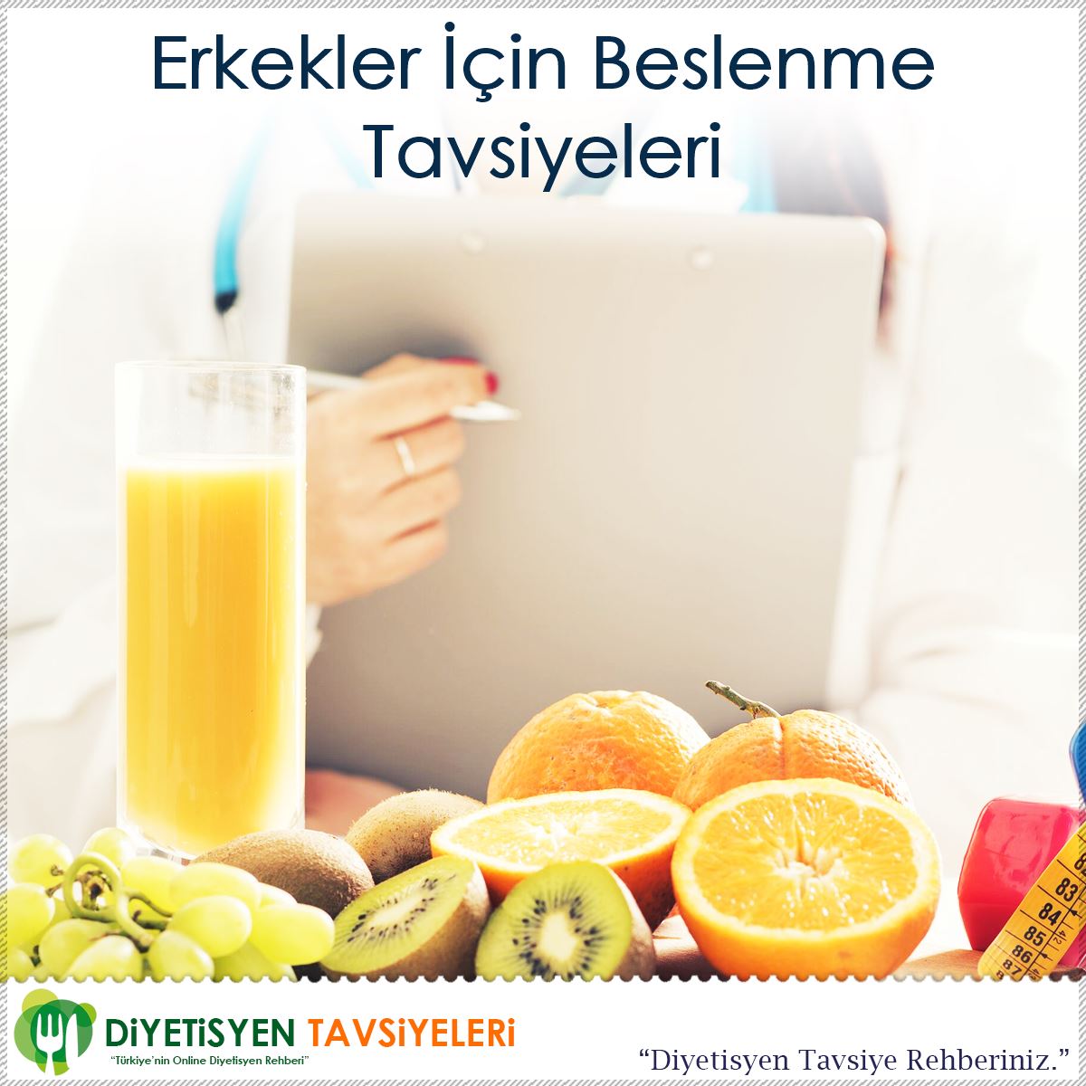 Erkekler İçin Beslenme Tavsiyeleri : Kapak Görseli